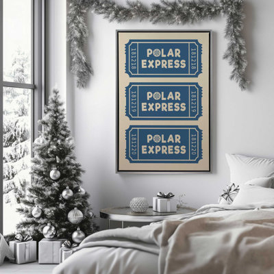 Frosty Train Ride Canvas Art Print