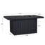 Calvin 52" Rectangle Metal Propane Fire Pit Table With Hidden Tank in Black Coral by Real Flame-1609667016