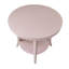 Table de bout à tablette ovale contemporaine Perth, rose-129466492
