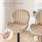 Swivel Adjustable Height Bar Stools, Leather Upholstered Counter Stools, Modern Pub Stool-246650744