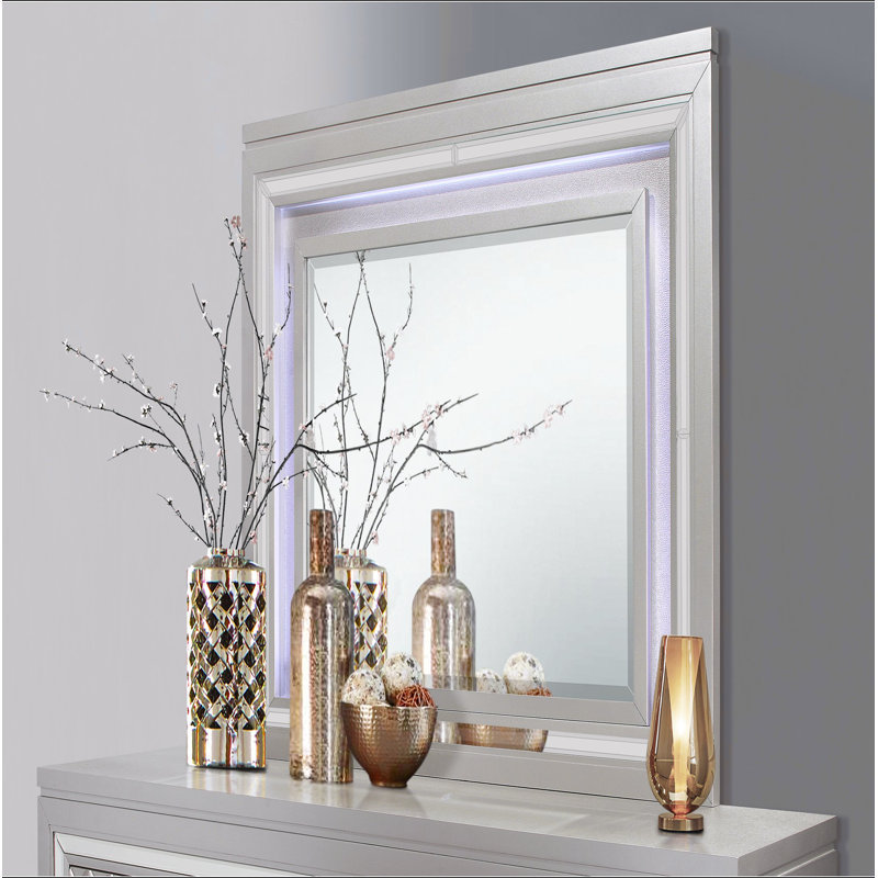 Miroir croisé avec DEL