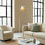Lampe sur pied DEL ajustable moderne avec abat-jour en métal Swoop-137637445
