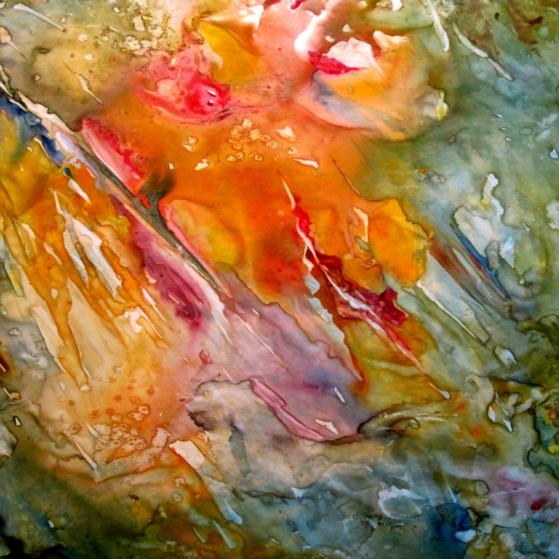 " Abstract 3 " by Rosie Brown, 12" H x 12" W  , No, Wrapped Canvas