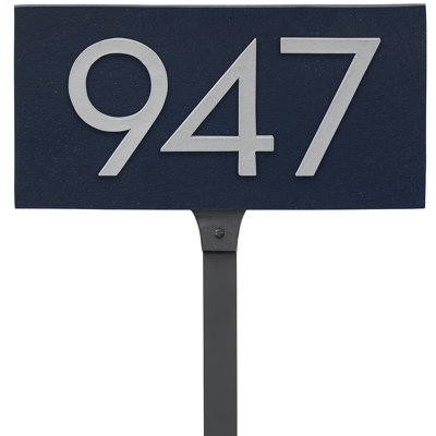 Floating 1-Line Lawn Address Sign