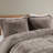 Grey Shaggy Long Fur Comforter - Full/Queen, , Warm Full/Queen & Soft