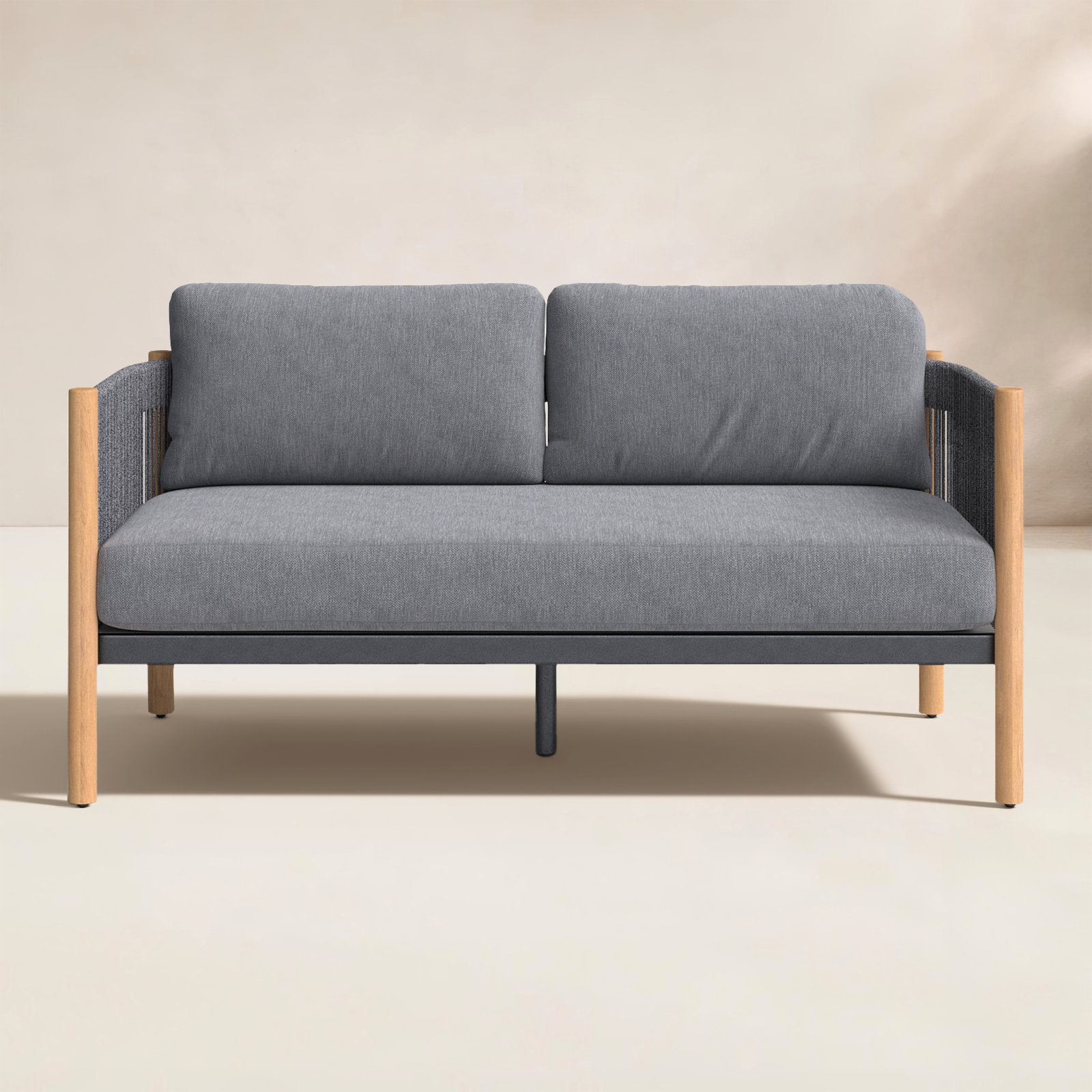 Palina 63" Teak Patio Loveseat