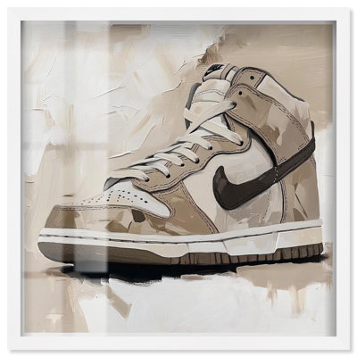 «Light Tans Sneaker Shadowbox Print Sneaker» par Art Remedy