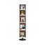 Bibliothèque rotative en bois massif Nut-Brown