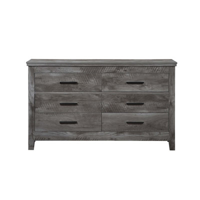 Vidalia Rustic Gray Oak Finish Dresser -  Gracie Oaks, A2D93DCED9EB42B781E345F5F0DC36EE