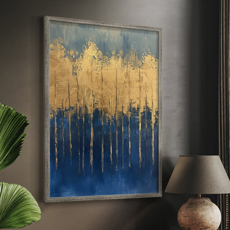 ABSTRACT Series VI Framed Print - Solid Wood, 21" H x 17" W