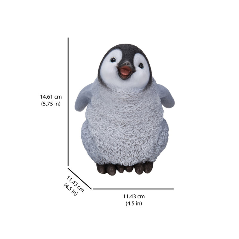 Statue pingouin de bébé rire
