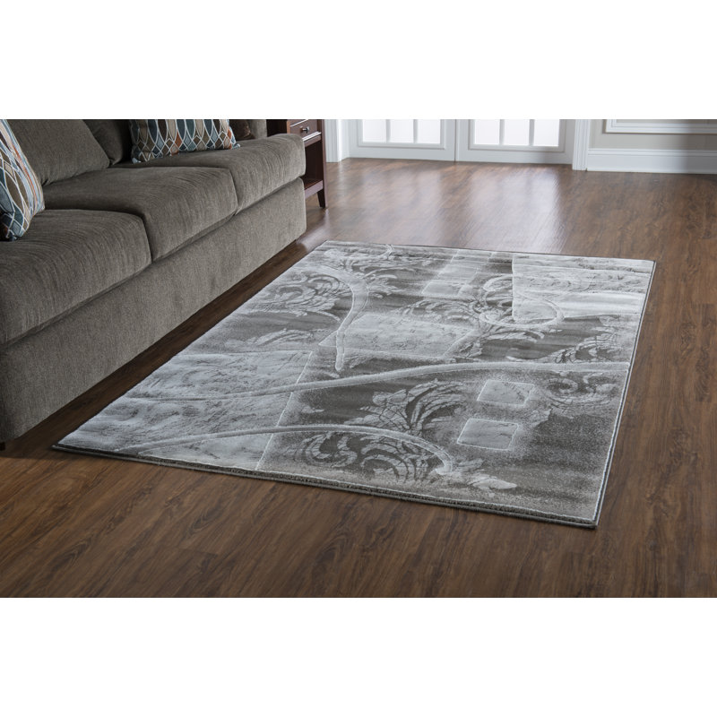 Floral Indoor Rug, Rectangle 5' x 7'6"