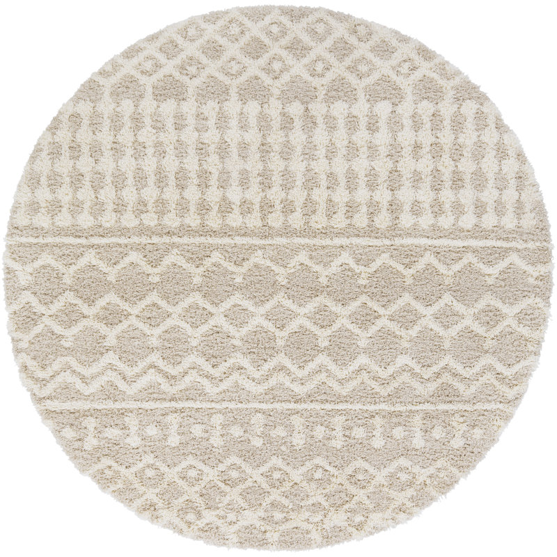 Lurdes Geometric Area Rug, Round 7'10"