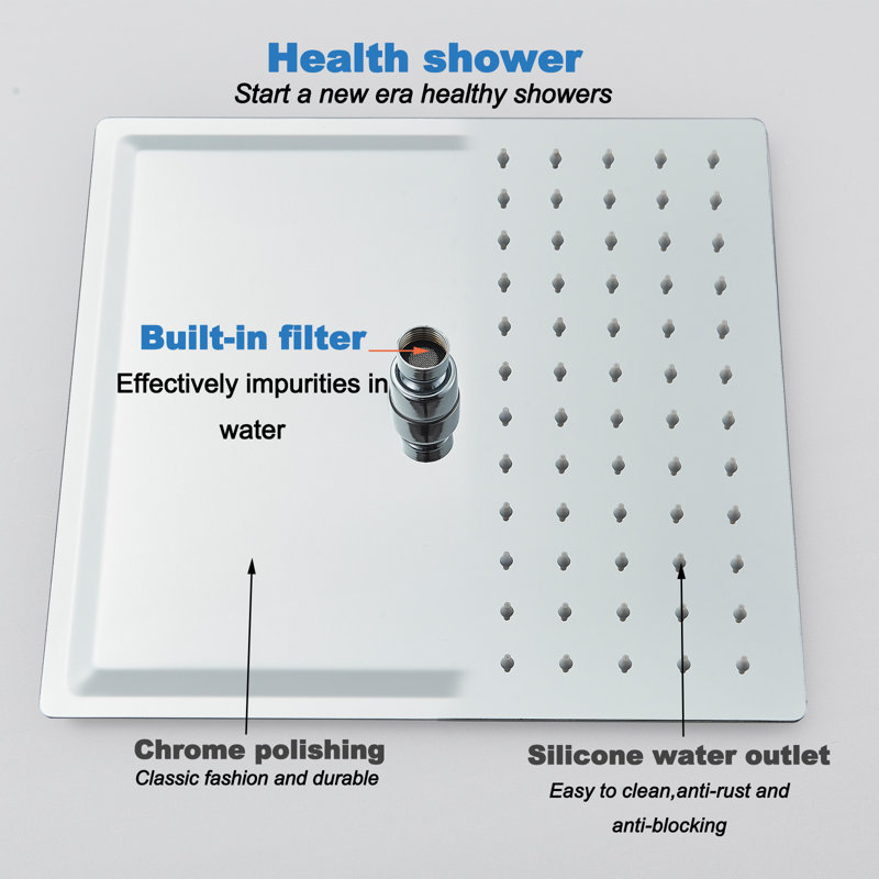 Rain Fixed Shower Head 1.8 GPM GPM