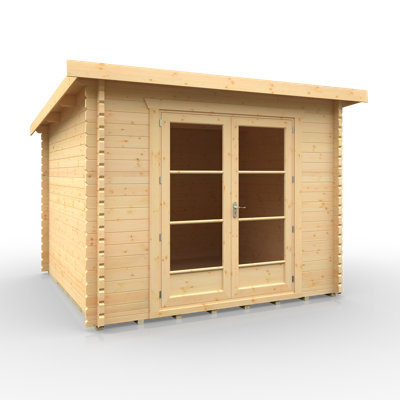 The Blake Tongue & Groove Log Cabin - 10x10w