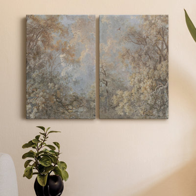 " Forest Fresco I " 2 Piece Art Painting