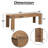 Abagail Ronny Solid Acacia Wood Bench