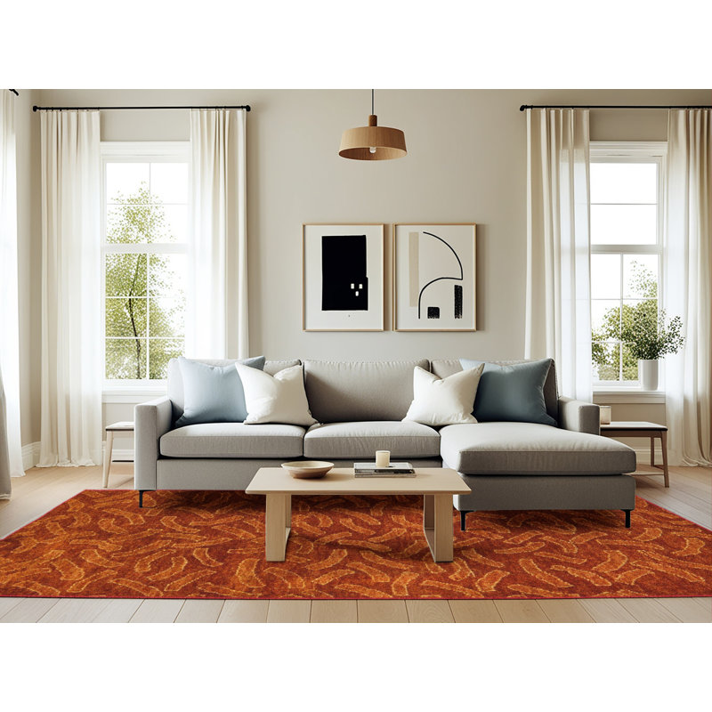 Tapis abstrait moderne 5502, Rectangle 6 pi x 9 pi