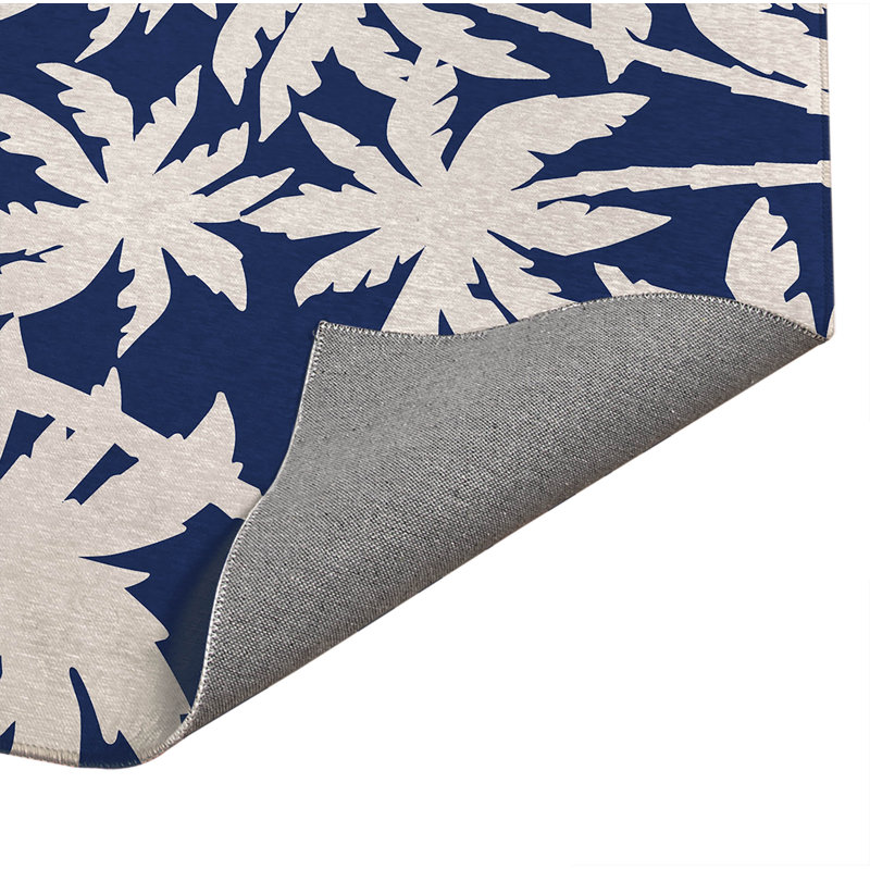 Tapis de cuisine California Dreaming, Rectangle 5 pi x 7 pi, Marine