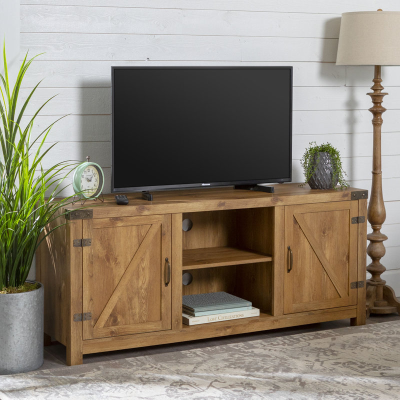 Dewhirst Unfinished TV Stand for TVs up to 58", Reclaimed Wood