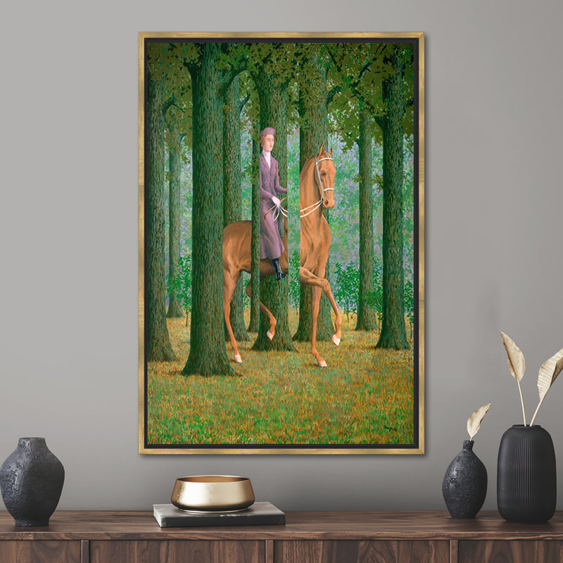 Print on Canvas, 40 cm H x 60 cm W, Gold Floater Framed