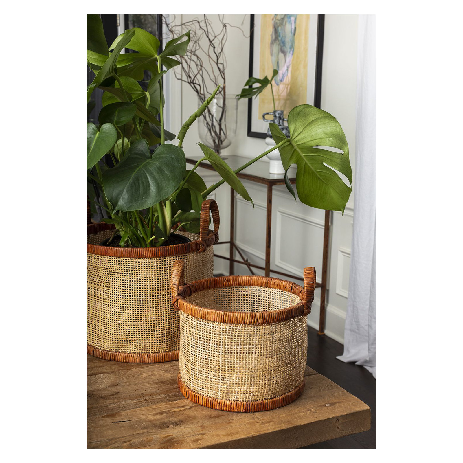 Bolivar Pot Planter - Set of 2, Brown
