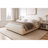 Modern Platform Bed with Wavy Curved Headboard,  Performance fabric-739748725-760657847