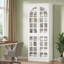 Armoire de rangement avec tablettes réglables et lumières DEL (blanc)-185910111