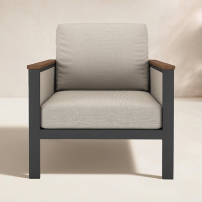 Townsend Metal Outdoor Lounge Chair with Sunbrella® Cushions