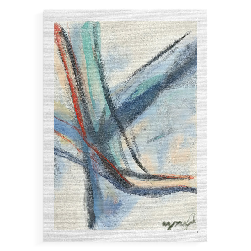 Série ABSTRACT DCCLV - Impression sur toile seulement - NON CADRE, H 27 po x l 18 po