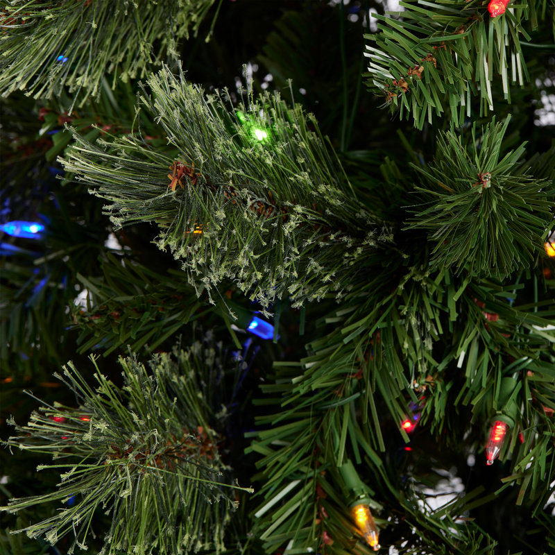 The Holiday Aisle® Rotating Tree Stand Base w/ Cascade Pre-Lit Holiday Tree, 5'