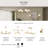 Rigsby Brushed Gold 1-Light Wall Sconce-127683765