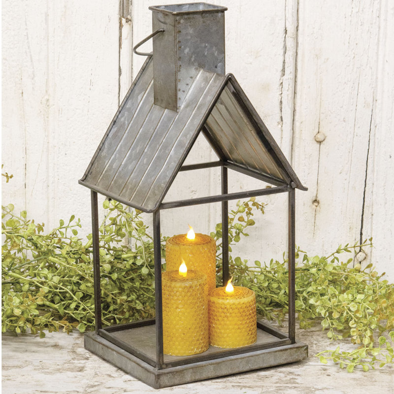 14.25'' H Metal Tabletop Lantern
