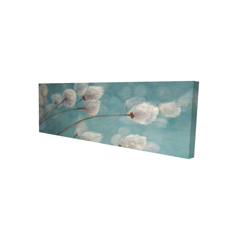 Les plantes de coton dans le vent | Décor de toile romantique
