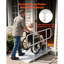 Rampe en aluminium pour fauteuil roulant 1 pièce 74,02 po x 37,4 po x 37,01 po en aluminium 1 pièce