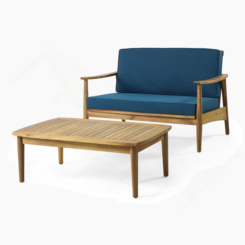 WILLOWBROOK LOVESEAT + COFFEE TABLE, Blue