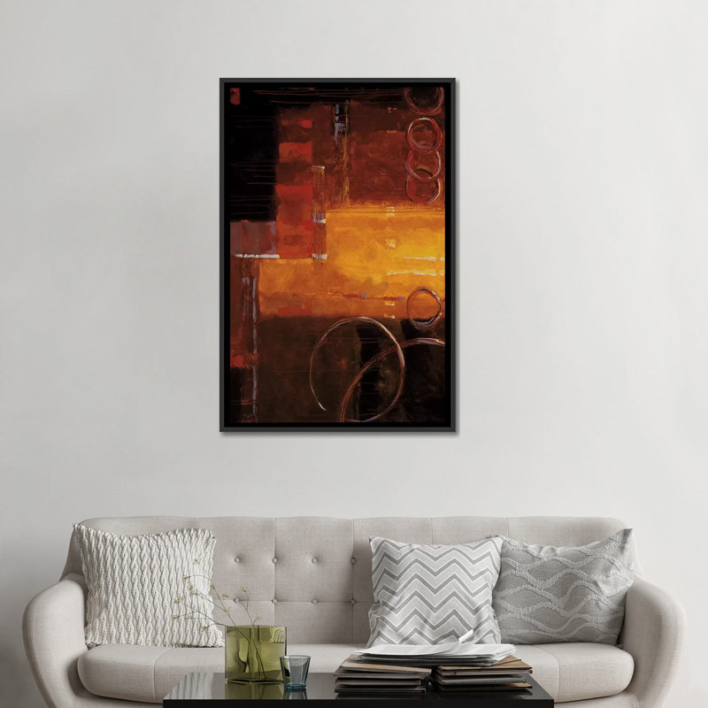 « bennett », reproduction sur toile, H 26 po x l 18 po x P 1,5 po, Toile avec cadre noir, Pas de tapis