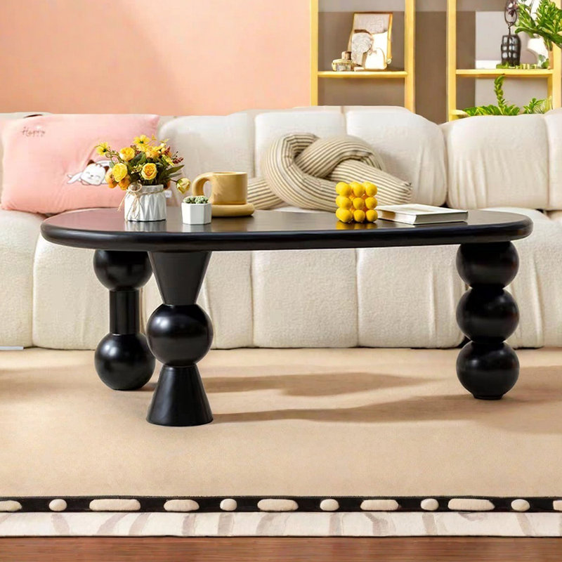 Table de bout Wabi-sabi minimal, H 17,71 po x L 51,18 po x l 25,59 po