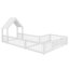 Lit simple au sol, lit simple double avec porte et garde-corps pleine longueur, conception multifonctionnelle-336942360-336942358