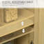 Buffet avec portes en rotin