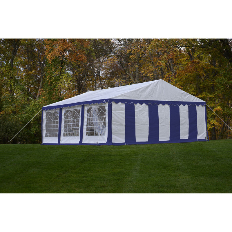 Paroi latérale 20 pi x 20 pi, Bleu / Blanc