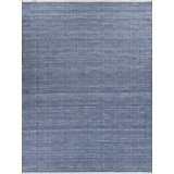 Rectangle Naples Geometric Handmade Flatweave Recycled P.E.T. Area Rug in Gray