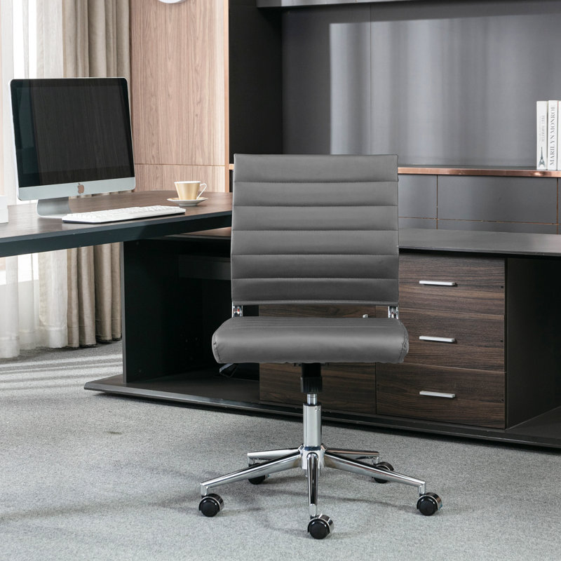 Chaise de conférence ergonomique et réglable Amaiia, Gris/chrome
