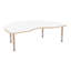 Table d'activité Kidney effaçable à sec avec pieds réglables - tableau blanc / sable-1173506774-1173506779-1205575402