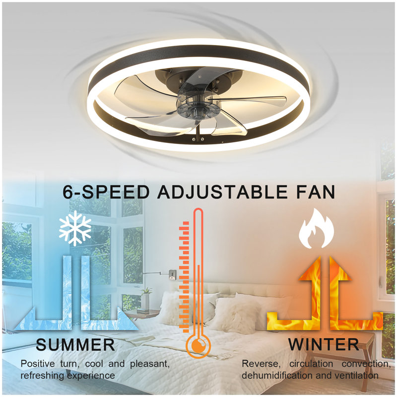 Ceiling Fan with Lights Dimmable LED