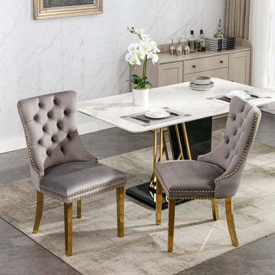 Chaise de salle à manger rembourrée Alexeis