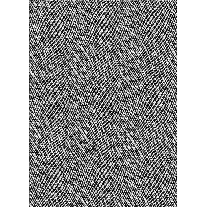 Tapis noir / blanc Padowski, Rectangle 8 pi x 12 pi