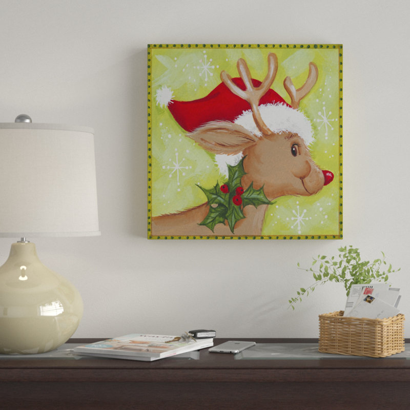 « renne 2 », art sur toile, H 14 po x l 14 po x P 2 po