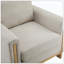 Fauteuil rembourré en tissu pour un salon confortable-56955441