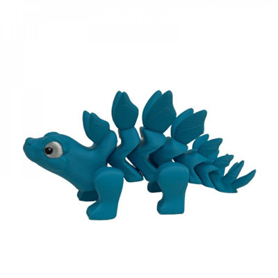 Figurine Stegasaurus bleue imprimée en 3D
